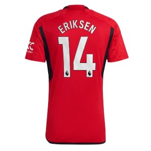 Manchester United Christian Eriksen #14 Koszulka Podstawowych 2023-24 Krótki Rękaw